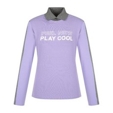 핑골프웨어 KQF 121D3TR281_VO 여성 소재 믹스 배색 카라 긴팔 티셔츠 2793941