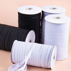 댓츠댓 고탄력 수선 허리 고무밴드 10mm 10M, 1개, 블랙