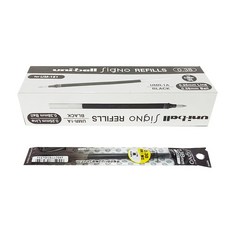 [書本熊] 三菱 UMR-1 0.38鋼珠筆芯 黑色/藍色/紅色, 1個, 0.38鋼珠筆芯-黑(12入)