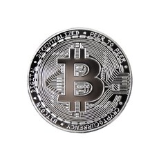 HDTOP 기념주화 가상화폐 비트코인 실버 HT-COIN002, 단일