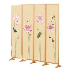 화조도 매화 민화 제사용 엔틱 부채모양 방투명 한옥 30x60cm 높은 페인트, 높이 1 9mX0 5mX6부채, 1개