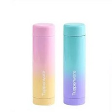타파웨어 슬림 미니 보온병 200ml 블루/핑크 휴대용 가방에 쏙 외출 어린이 텀블러, 핑크, 1개