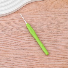 DFMEI 彩色TPR軟柄鉤針實心彩虹軟柄鋁鉤針手工編織工具高檔硅膠毛線針, 1件, TPR鉤針2.0mm8.1克:如圖