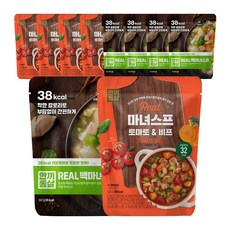 한끼통살 마녀스프 2종 혼합 10개입 (5개입씩) 냉동 맛있고 건강한 한끼 대용, 300g