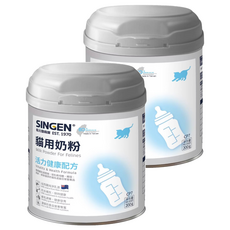 SINGEN 信元發育寶 CP7貓用奶粉 活力健康配方 奶水補充 溫和滋養, 維生素A, 200g, 2罐