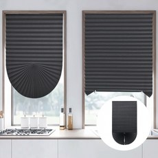 붙이는 셀프 블라인드 90x240cm 암막형 그레이 셀프블라인드