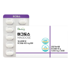마그도스 마그네슘 400mg 함유 고함량 고용량 미국산 원료, 1개, 30정