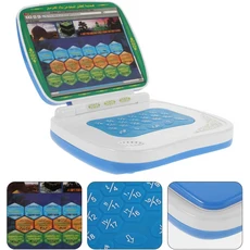 어린이를 위한 접이식 쿠란 학습 태블릿 - 이슬람 교육 장난감 블루 색상 오디오 리더 무슬림 종교 선물, 01 Blue with box