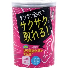 평화 메디크 라이프 바삭 바삭바삭한 검정 면봉 100개입, 1개, 1개입