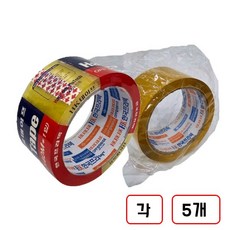 프라텍 박스테이프 48mm*40m 투명+갈색 각5개씩 총10개, 1세트
