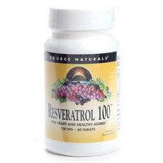 SOURCE NATURALS 白藜蘆醇錠, 1組, 60顆