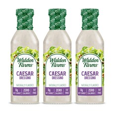 월든 팜스 시저 340.2g 3팩 Walden Farms Caesar Dressing 12 oz. Bottle (3 Pack) - Creamy & Light Tangy Flavor, 1개