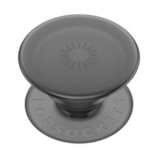 PopSockets MagSafe용 PopGrip 마그네틱 폰 그립 및 스탠드 교체 가능한 상단 아이폰 MagSafe 케이스용 안전한 그립 핸즈프리 시청을 위한 킥스탠드, Adhesive, Clear Black