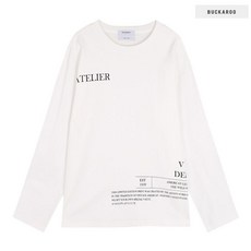 버커루 남성 싱글 그래픽 라운드티 루즈핏 B211TS310P