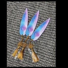 戲劇服飾配件 流蘇裝飾 三件套, 左伊飛鏢*3(粉紫), 1個