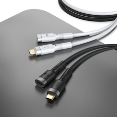 아트뮤 플렉스 C타입 to C 100W 240W 5A PD 연장케이블, 1m, 화이트, 1개