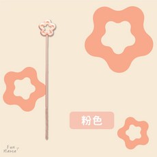 吸管清潔刷 長柄矽膠刷, 1個, 粉色花朵