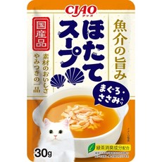 CIAO 高湯鮮味餐包 貓咪副食罐, 1個, 干貝高湯+鮪魚+雞肉