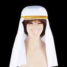 파티짱 히잡 사우디 모자 동방박사, 화이트