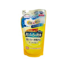 第一石鹼 浴室清潔泡沫噴霧補充包 330ml 橘子薄荷 清潔浴廁水垢皮脂, 1個, 浴室清潔噴霧補充包330ml(橘子薄荷)