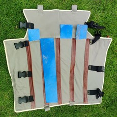 台灣出貨 夏天戶外釣魚防蛇咬護腿加厚牛皮專用防刺穿防狗咬腿套加厚新款, 1個, 卡扣款