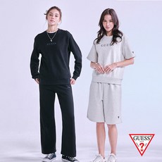 게스 언더웨어 코튼테리 여성 이지셋업 4종 (긴팔긴바지+반팔반바지세트)