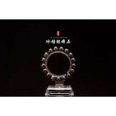 冰曜石 銀曜石冰種 老礦手珠/手串，限量招財人氣商品，冰種老礦銀曜石 雙對眼
