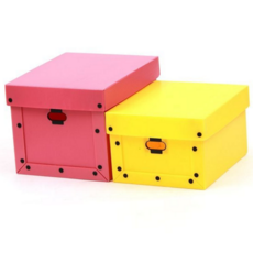 수납정리함A 플라스틱 이삿짐 박스 상자 정리 수납함/리빙박스/플라스틱리빙박스/수납함/정리함/장난감정리, 수납정리함A 분홍, 1개, 분홍