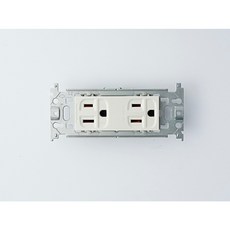 switchpapa 開關插座系列，工業風北歐風無印風玫瑰金復古黃銅開關，快速出貨，多款可選，輕鬆打造居家風格, 附接地雙插（白）, 白