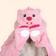 잔망루피 장갑 망토 담요