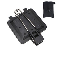 VENTO 戶外露營折疊三明治模具 日式不粘雙面煎鍋 輕巧便攜, 1個, 三明治烤盤