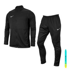 NIKE LOGO刺繡男款長袖外套+運動長褲+書籤原子筆