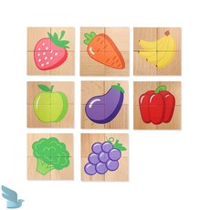 2보급창고 자석퍼즐 과일 원목장난감