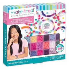 Make It Real Swift Clicks 헤이시 팔찌 메이커 비즈 보관 케이스 포함 - 만 8세 이상 아동용 3 356개의 다채로운 비즈 343708, 비즈 키트
