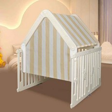 超大寵物圍欄防咬防撞狗柵欄，可拆疊狗窩，耐磨烤漆防鏽材質，防逃脫不拆家【2025新款】, 1個, 單房無門94*94*120cm