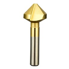 6피스 90° 트리플 플루트 티타늄 코팅 카바이드 챔퍼링 커터 티타늄 코팅 디버링 도구 DRINYOUNG (3 플루트 틴 6개(90°): 6.3mm 8.3mm 10, 3 플루트 틴, 6.3mm（90°）