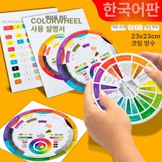 국제 표준 컬러 가이드 색상표 PANTONE 포뮬러, 23CM 색 휠 카드설명서, 1개, 기본 색상