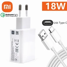 호환 18W Xiaomi 충전기 Redmi 13R 12R 12 10 10C 참고 8 9 Poco C65 전화 용 충전 호환 EU 어댑터, 01 18W EU Set