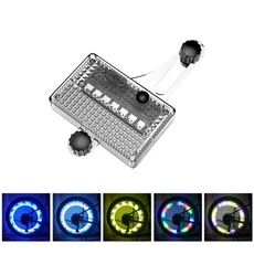 태양광 LED 자전거 스포크 라이트 모션 감지 휠 MTB 네온 경고 램프 (사이클링용)