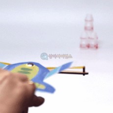 야외놀이 슬링샷 글라이더 5인 조립세트 창의력 학습준비 비행기완구 로켓재료 활공, 1개