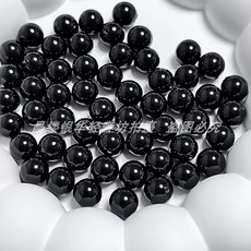 진주 아라잔 화이트 디저트 토핑 식용구슬 믹스 스프링클 데코 케이크 장식 85g 럭스펄 2, AS. 8mm 335 신비한 블랙 1개, 1