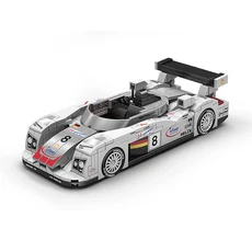 PB8813 R8 1:32 익스트림 스피드 레이싱카 모델 391피스 블록 조립 군용 트럭 어린이 및 수집가용 선물, 02 PB8813 without box