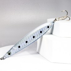 홀로그램 메탈지그 5g 7g 10g 14g 17g 25g 30g 낱개 삼치 농어, 실버