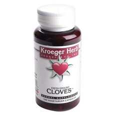 Kroeger Herb 新鮮研磨丁香素食膠囊, 100顆, 1罐
