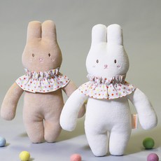 슈톨렌 멜로우 모찌 토끼 애착인형 오가닉 유기농 신생아 아기 출산 선물 (27cm), 크리미, 1개, 크리미