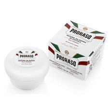 PRORASO 義大利製, 1個, 現貨-白色 綠茶 刮鬍皂, 150ml