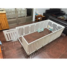 MyKIDZ 高70公分寵物圍欄 白色自由組裝 附門設計 適用於中小型犬貓, 1個, 高70公分寵物圍欄16+1大門, 白色