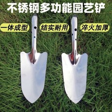 加厚不銹鋼園藝花剷 木柄花剷 園林農用小剷子, 1個, 1把, 精品/一體/全不銹鋼/ 園藝花剷