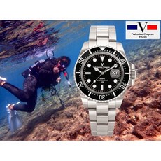 Valentino Coupeau 巴黎 陶瓷錶圈 100M 防水錶 藍寶石水晶鏡面 61589S-1