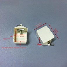 구형 빔 트랙 슬라이딩 커튼 레일 고정 커버 실링 플러그 사각 듀얼 엔드 창문 처리용, 1개, O. 유럽식 밀봉 6개